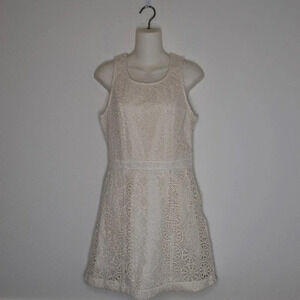 NWT Hollister Sz 7 Sheath Medallion Floral Crochet Lace Dress Cottagecore Boho